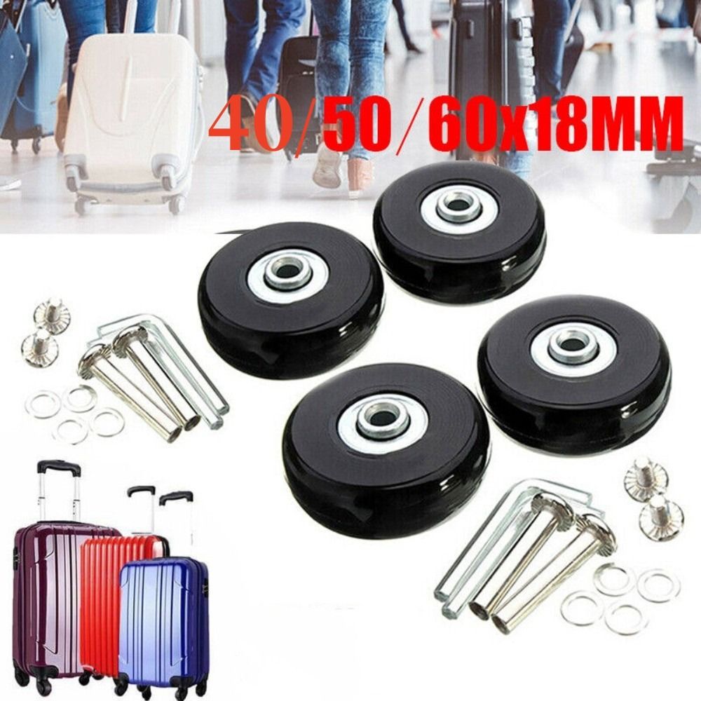 Silent Replacement Luggage Wheels - 57-59MM Dayanıklı Esnek Sessiz Yedek Aks