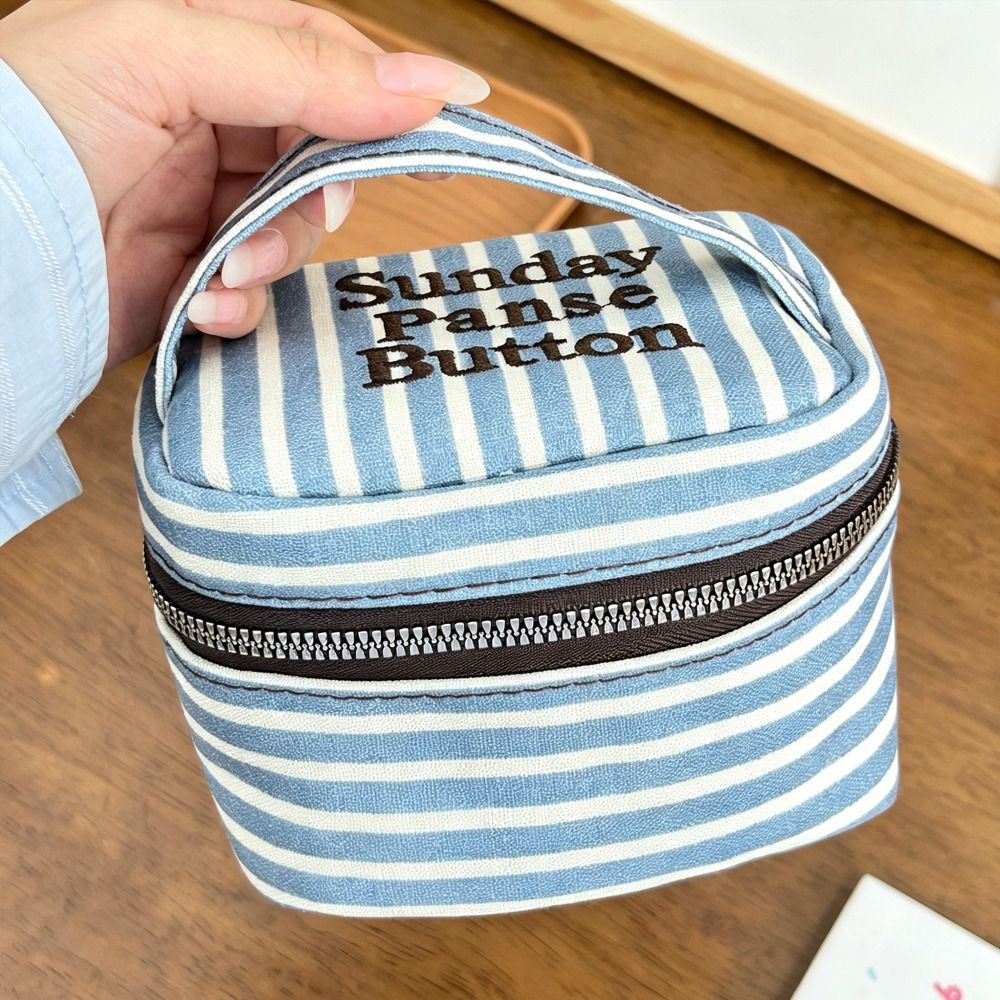 Taşınabilir, Mavi ve Beyaz Çiz - Cosmetic Bags incelemesi ve fiyatı