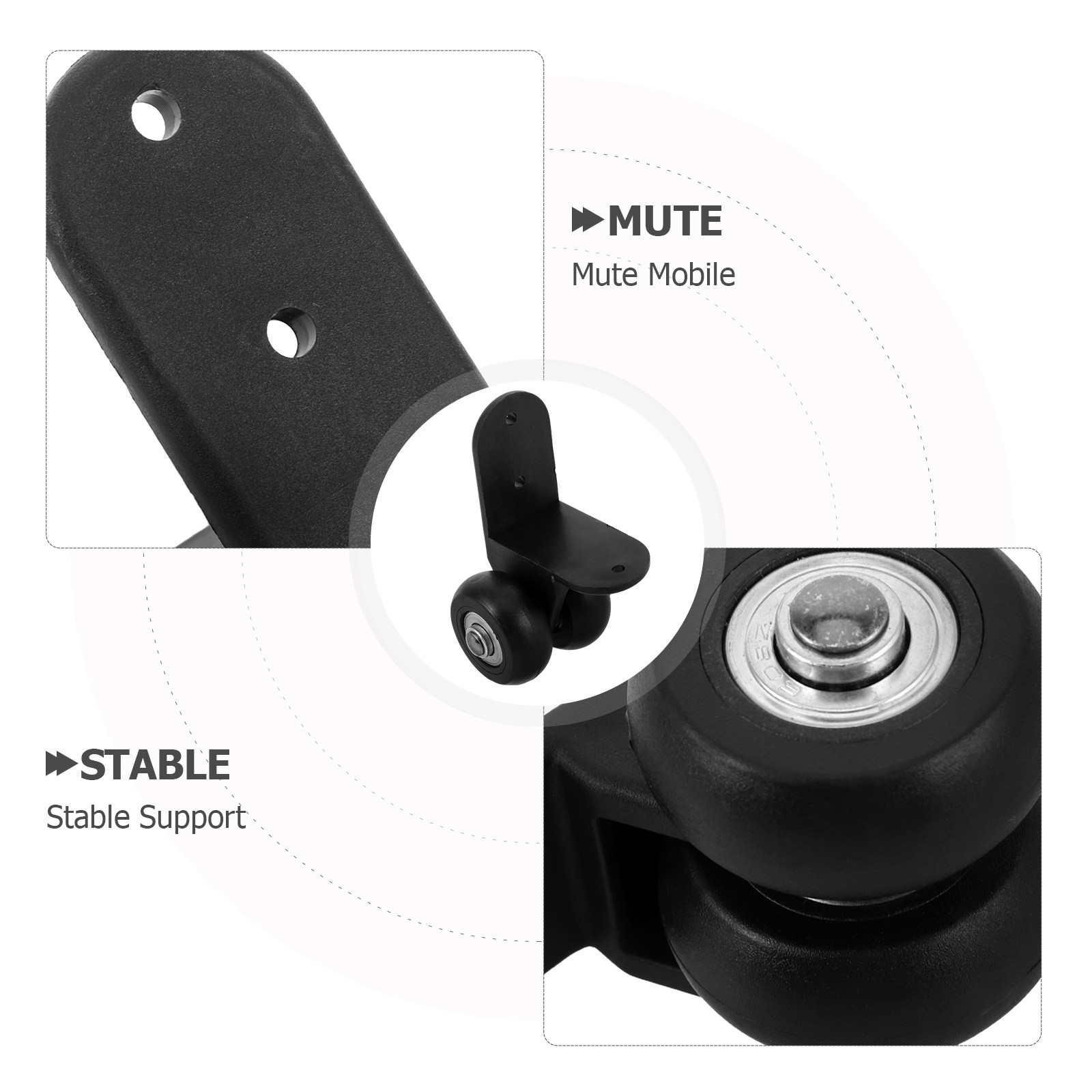 1 Çift Ağır Hizmet Tipi Tekerl - Silent Replacement Luggage Wheels incelemesi ve fiyatı